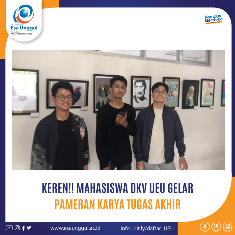 Keren Mahasiswa Dkv Ueu Gelar Pameran Karya Tugas Akhir Fakultas